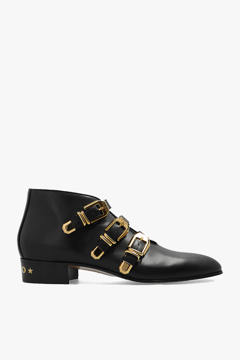 Leather ankle cheap boots gucci